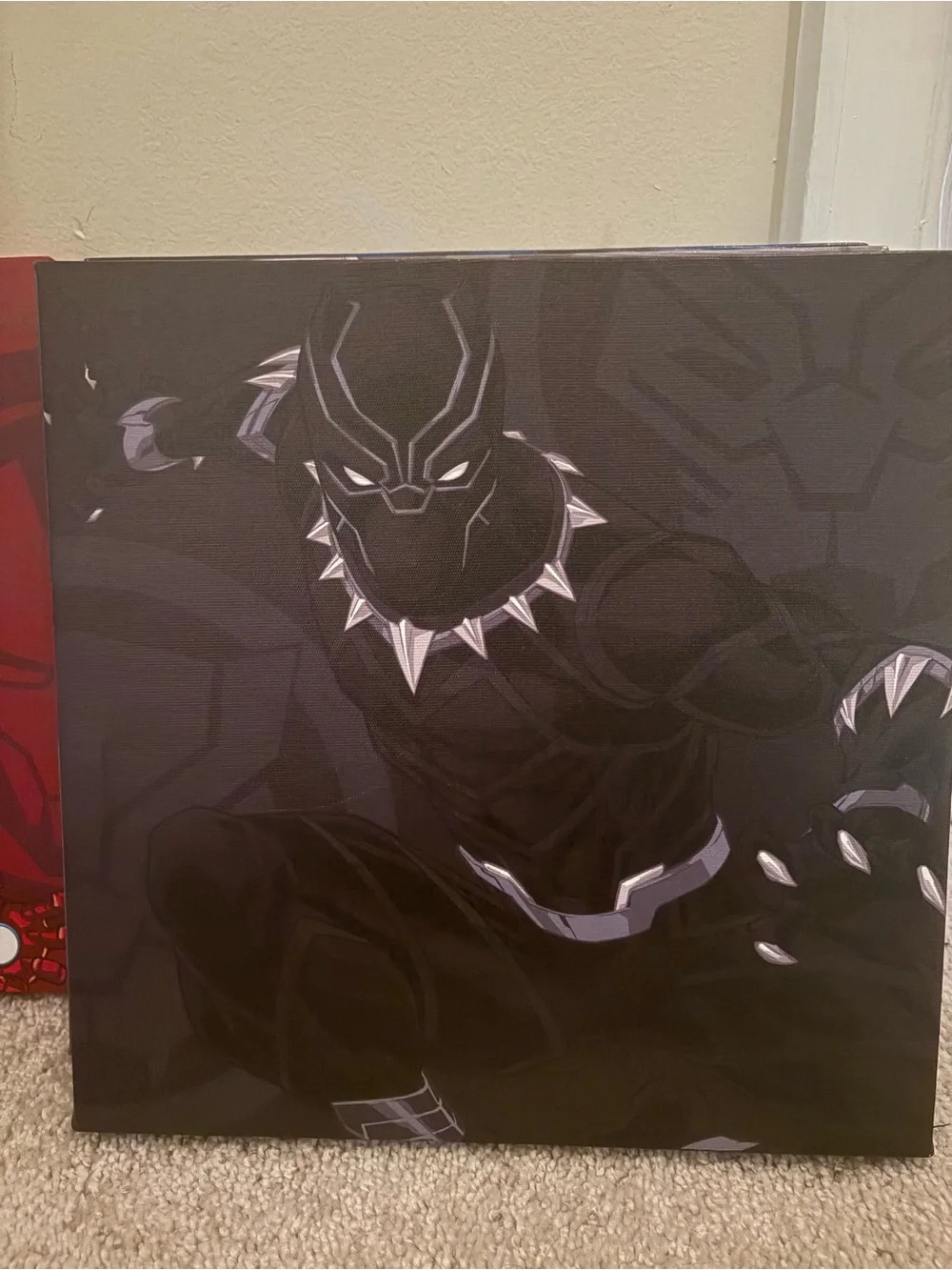 Marvel Canvas Wall Art Set - Black, Red, Blue, Gray